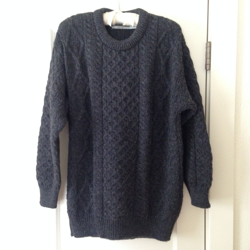 Aran Crafts Irish Fisherman Mens Sweater NEW